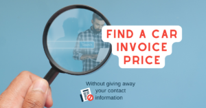 Find a car invoice price